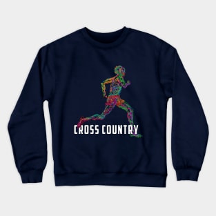 Wired to Run - Cross Country Crewneck Sweatshirt